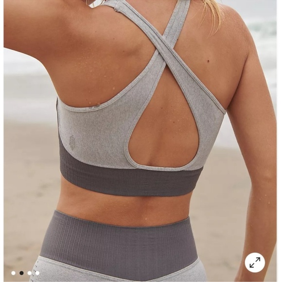 Free People Good Karma Heather Run Set - Picture 2 of 7